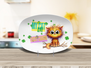 My Cat Is My Lucky Charm Platter