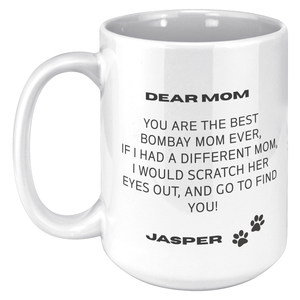 Bombay Mom 15oz White Mug