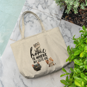 Home Is Where My Cats Are Tote Bag