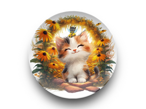 ๐ผ Smiling Kitten Sunshine Plate (10")