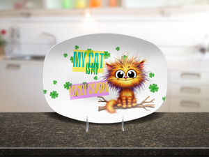 My Cat Is My Lucky Charm Platter