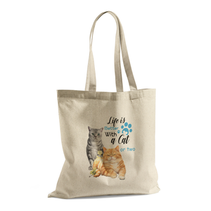 Life is Better with a Cat (or Two) – Tote Bag