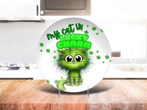 My Cat Is Lucky Charm 10" Plate
