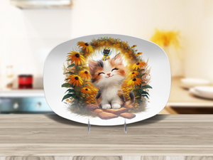 🌻 Smiling Kitten Sunshine Platter (10 x 14)