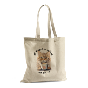All I Need is Coffee and My Cat – Tote Bag