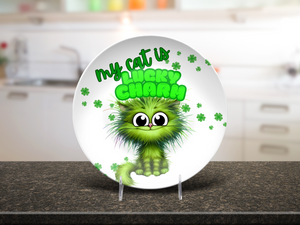 My Cat Is Lucky Charm 10" Plate