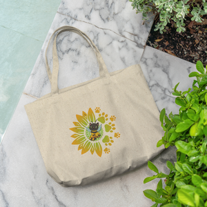 π Bee Kind Black Cat Tote Bag