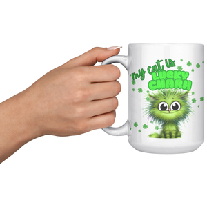 My Cat Is Lucky Charm 15oz White Mug