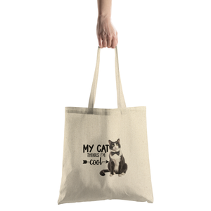 My Cat Thinks I’m Cool – Tote Bag