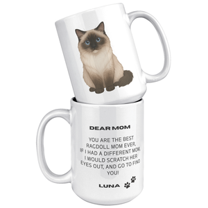 Ragdoll Mom 15oz White Mug