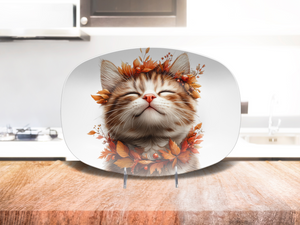 Autumn Cat Bliss 10 x 14 Platter
