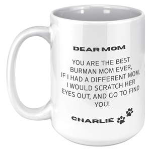 Burman Mom 15oz White Mug