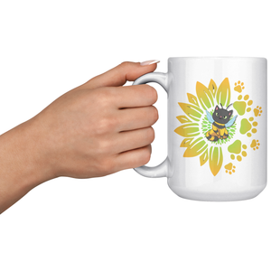 🐝 Sippin’ Sweet Bee Cat Mug (15 oz)