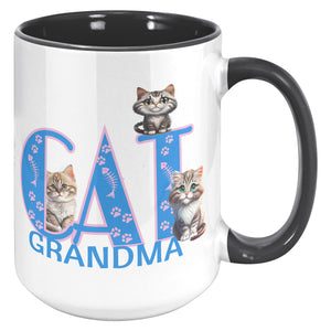 Cat Grandma Accent Mug