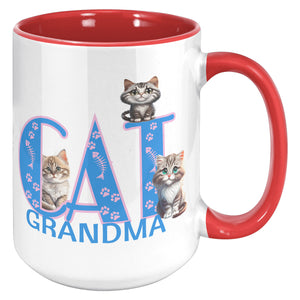 Cat Grandma Accent Mug