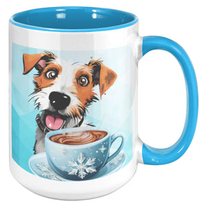 Funny Dog With Coffee Accent Mug