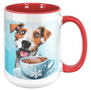 Funny Dog With Coffee Accent Mug