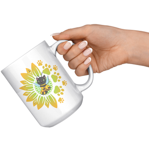🐝 Sippin’ Sweet Bee Cat Mug (15 oz)