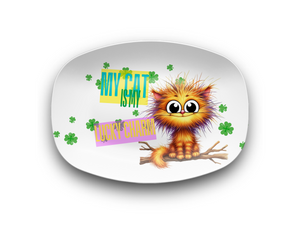 My Cat Is My Lucky Charm Platter