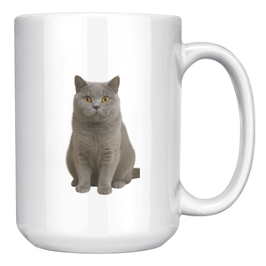 British Shorthair Mom 15oz White Mug
