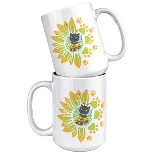 🐝 Sippin’ Sweet Bee Cat Mug (15 oz)