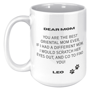 Oriental Mom 15oz White Mug