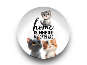 Home Is Where My Cats Are 10" Plate