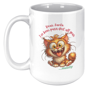 Crazy Cat 15oz White Mug