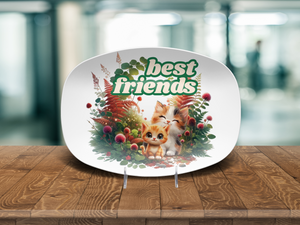 Cat Best Friends 10 x 14 Platter