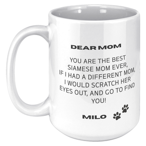 Siamese Mom 15oz White Mug