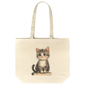 Bookish Kitten Tote Bag