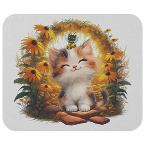 🌞 Smiling Kitten Mousepad