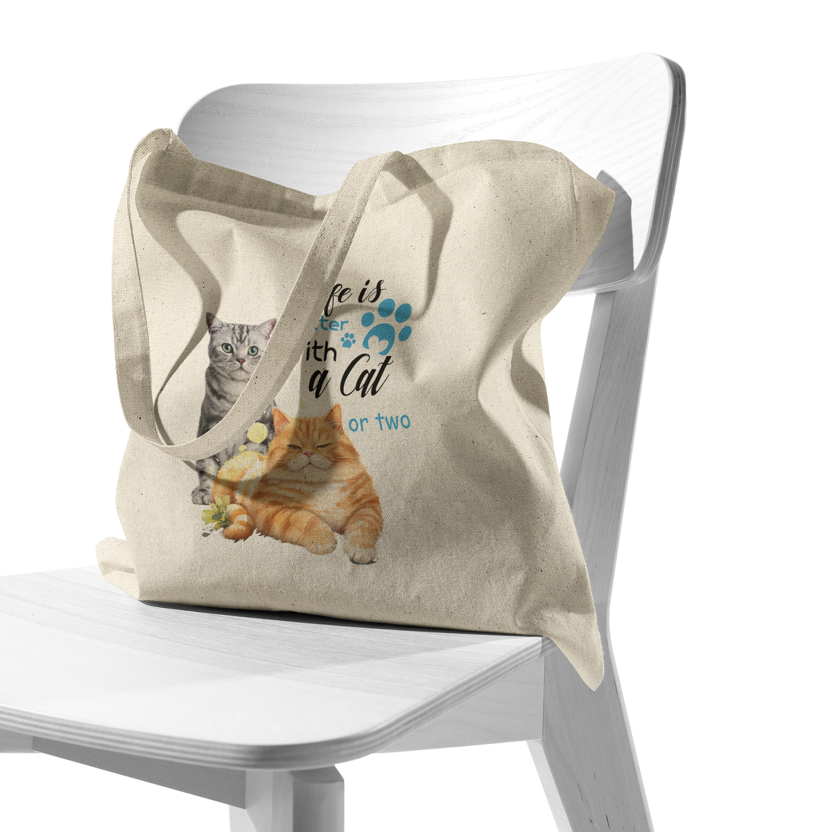 Life is Better with a Cat (or Two) – Tote Bag