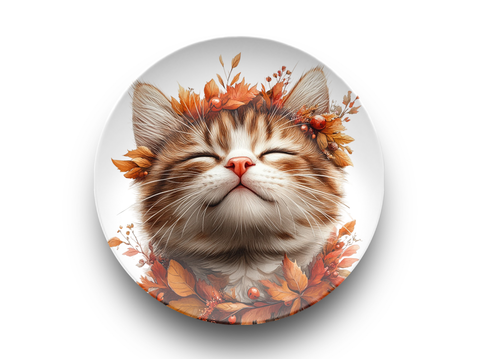 Autumn Cat Bliss 10" Plate