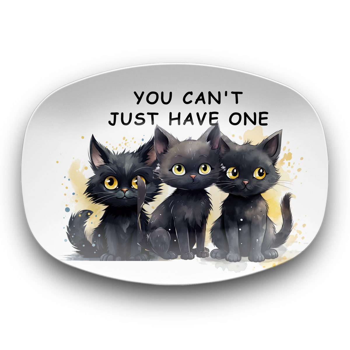 You Can's Just Have One Black Cat Platter