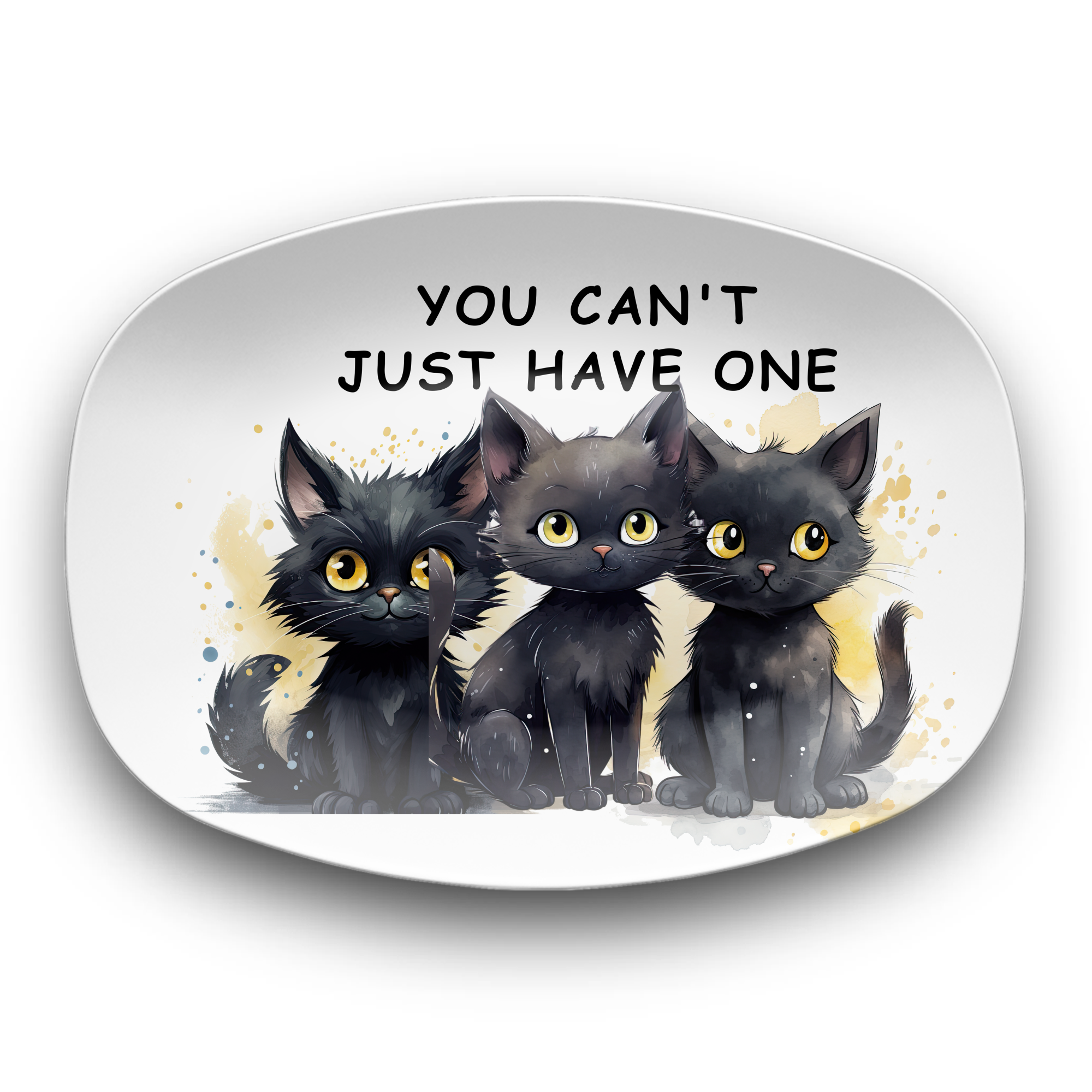 You Can's Just Have One Black Cat Platter