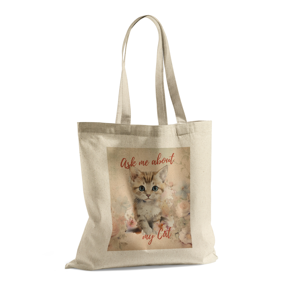 Ask Me About My Cat – Tote Bag