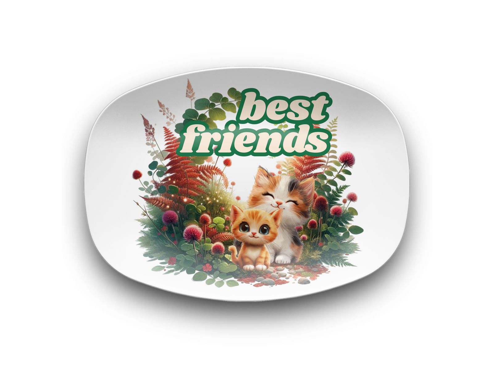 Cat Best Friends 10 x 14 Platter