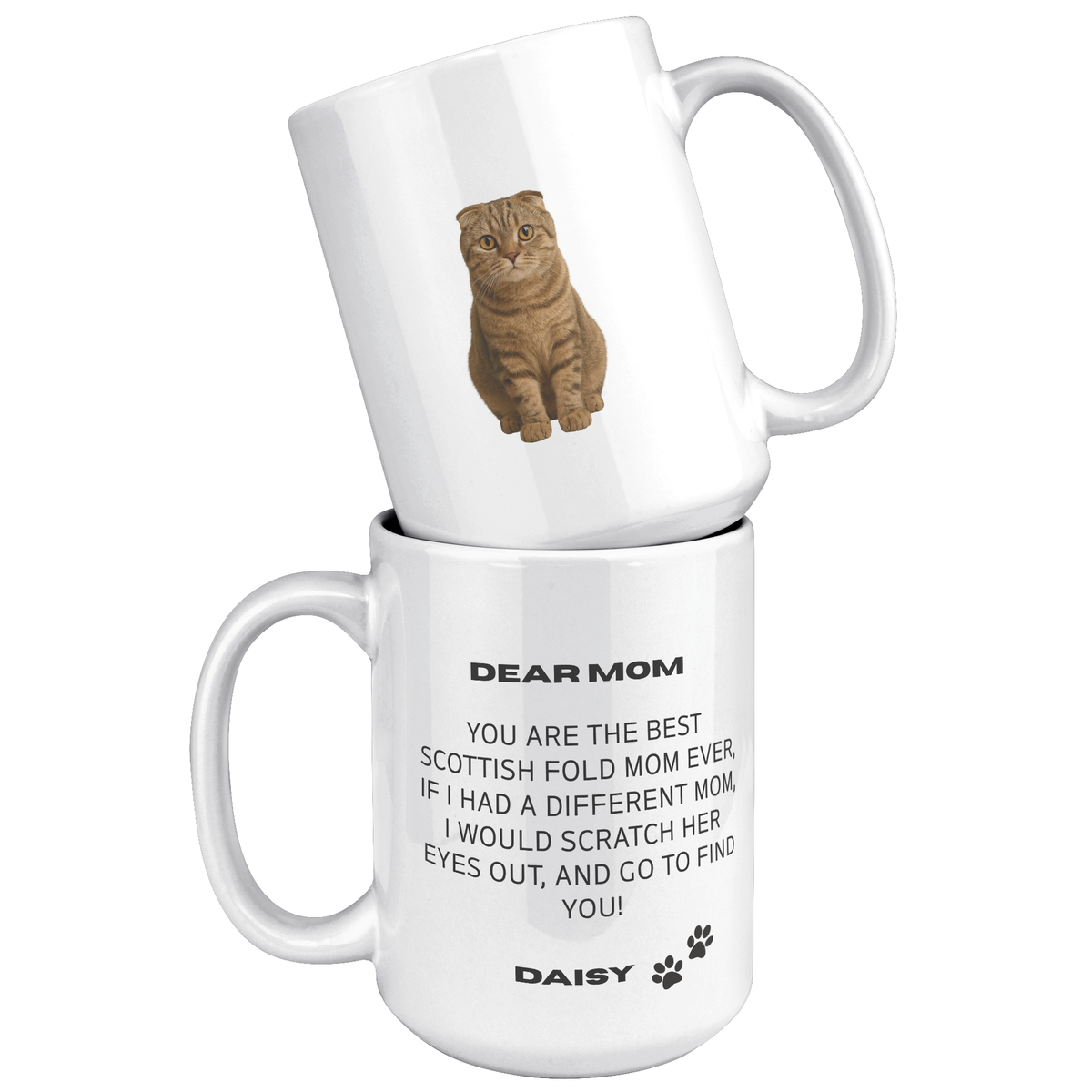 Scottish Fold Mom 15oz White Mug