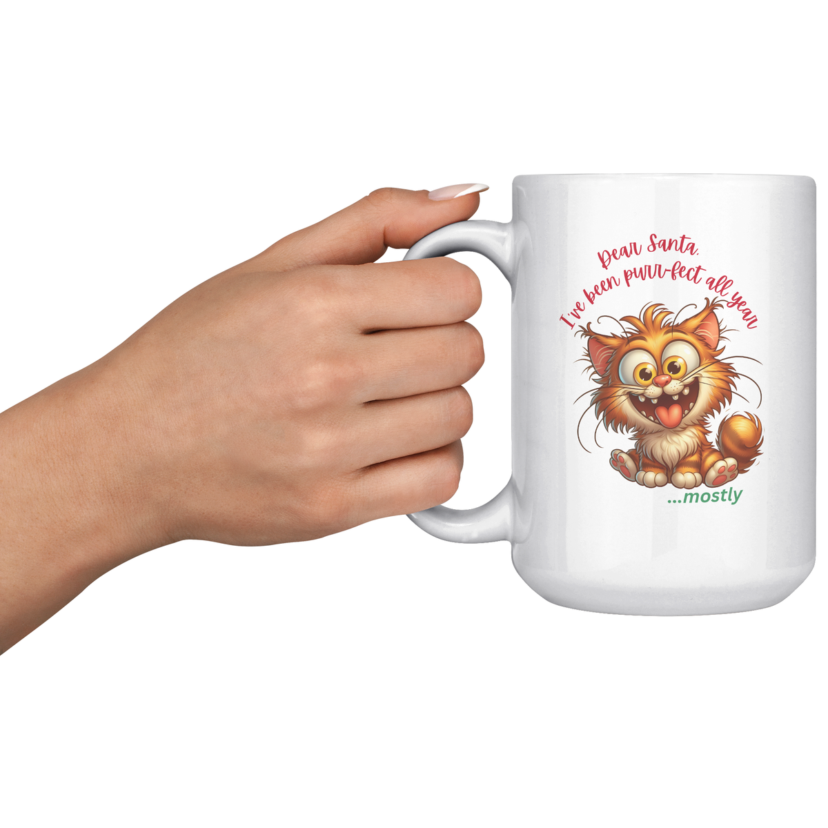 Crazy Cat 15oz White Mug