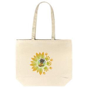 🐝 Bee Kind Black Cat Tote Bag