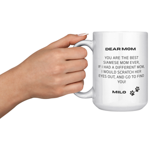 Siamese Mom 15oz White Mug