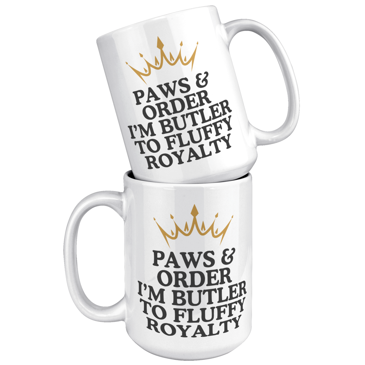 Paws & Order I'm Butler To Fluffy Overlord 15oz White Mug