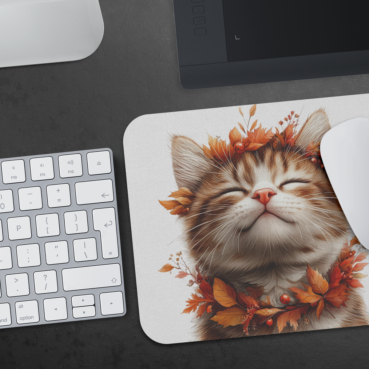 Autumn Cat Bliss Mousepad