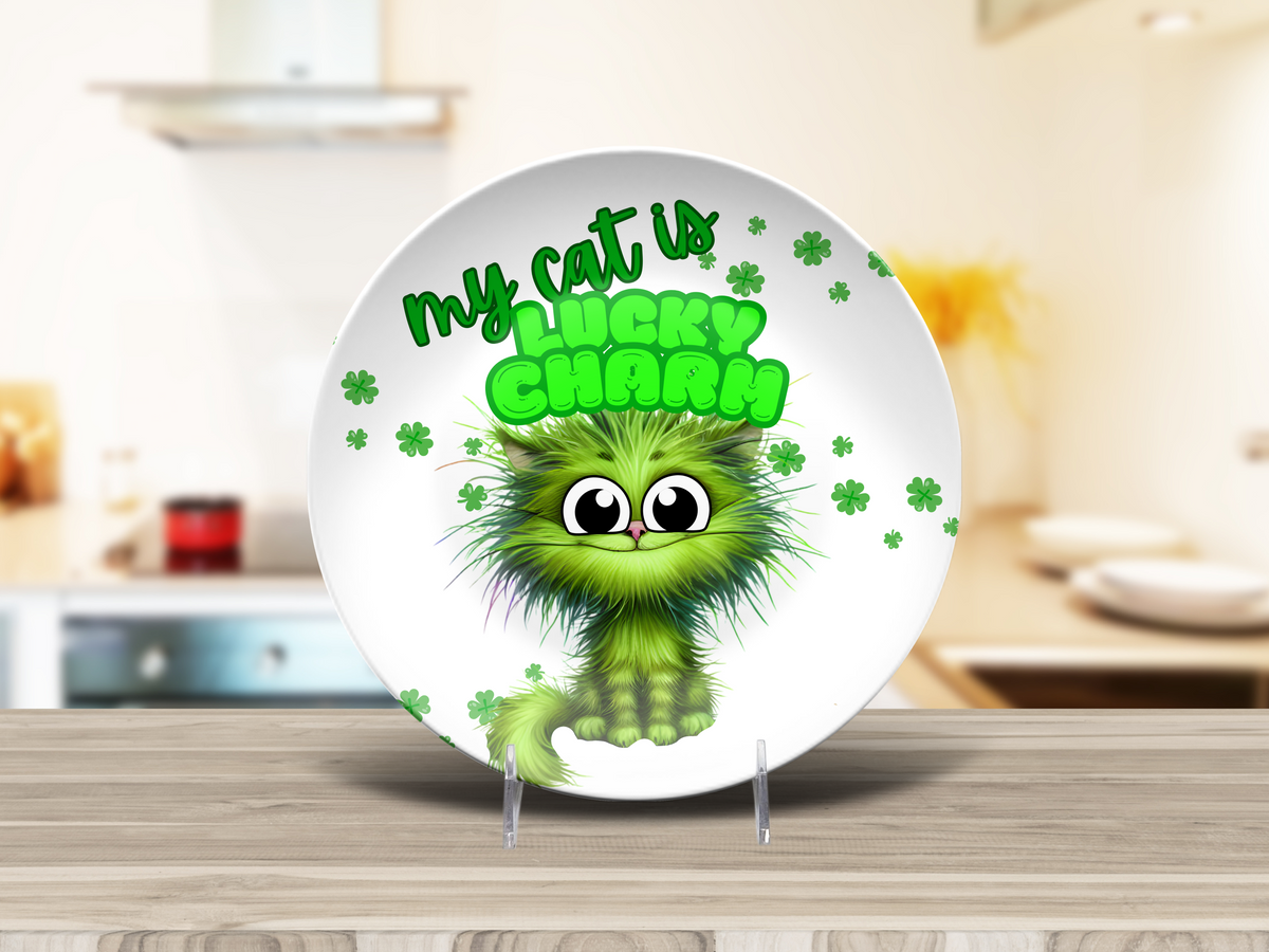 My Cat Is Lucky Charm 10" Plate