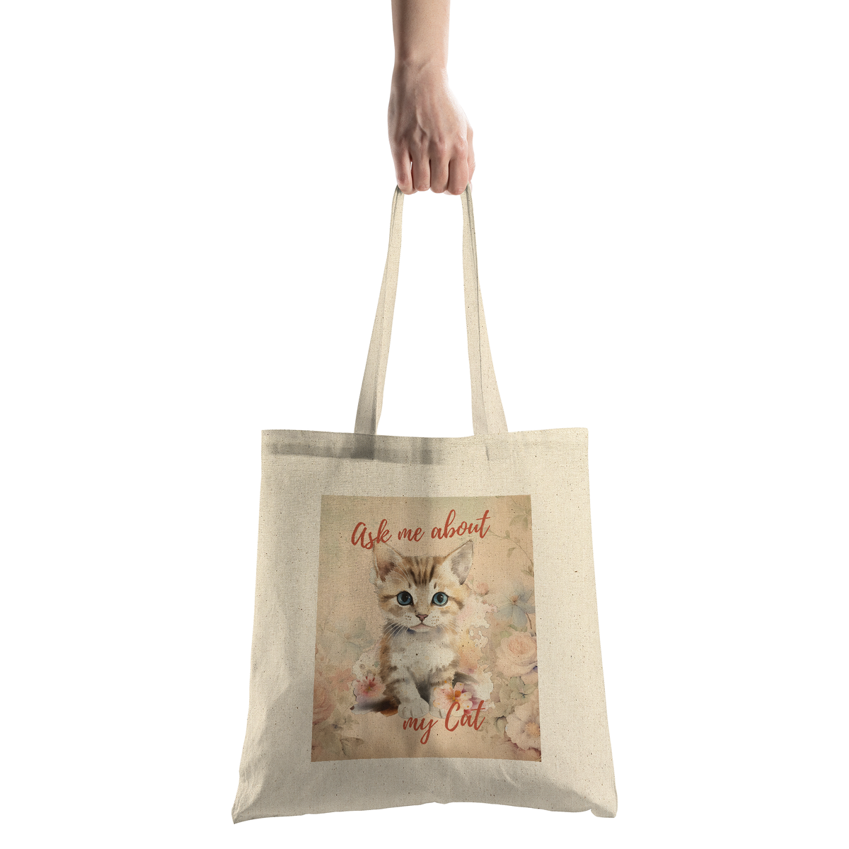 Ask Me About My Cat – Tote Bag