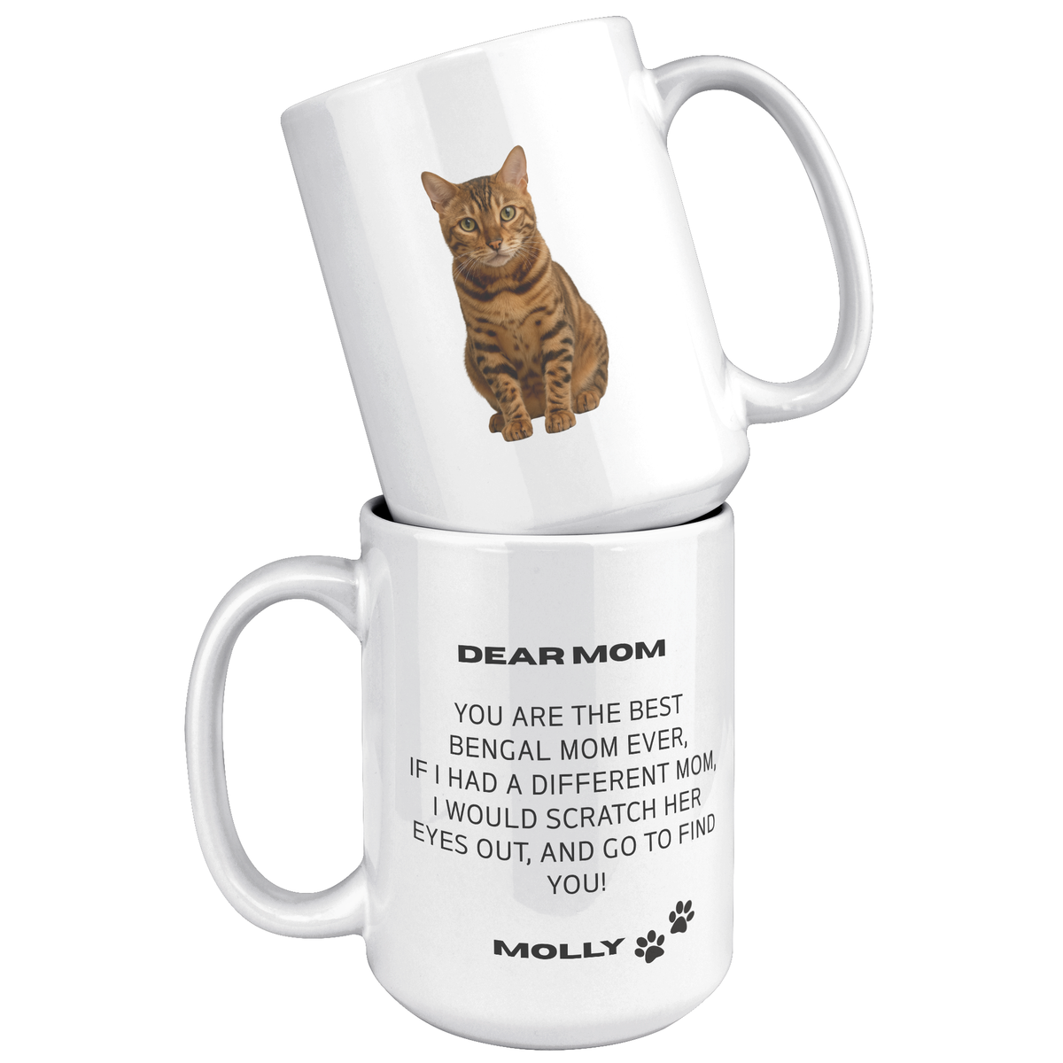 Bengal Mom 15oz White Mug