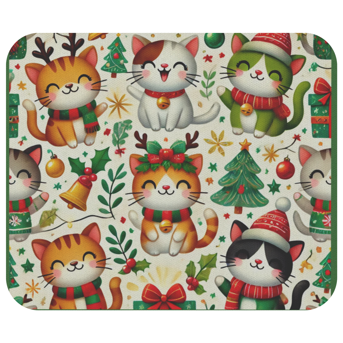 Festive Cats Holiday Mousepad