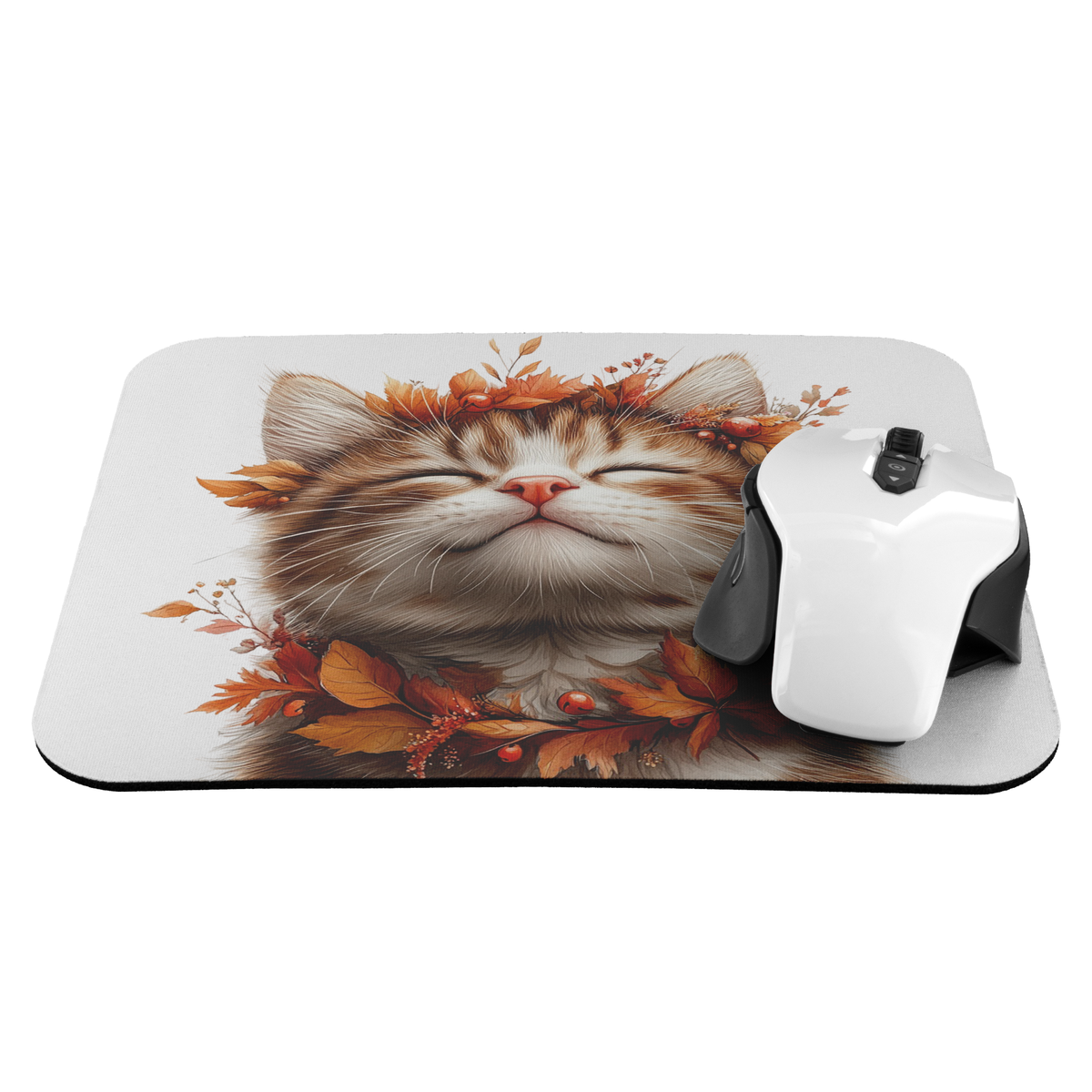 Autumn Cat Bliss Mousepad
