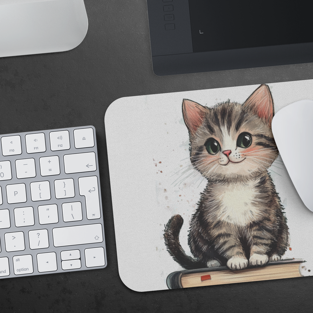 Bookish Kitten Mousepad
